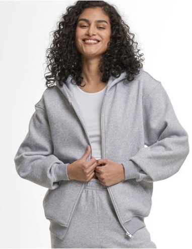 BUI-BY445-Ladies Loose Fit Zip Hoody